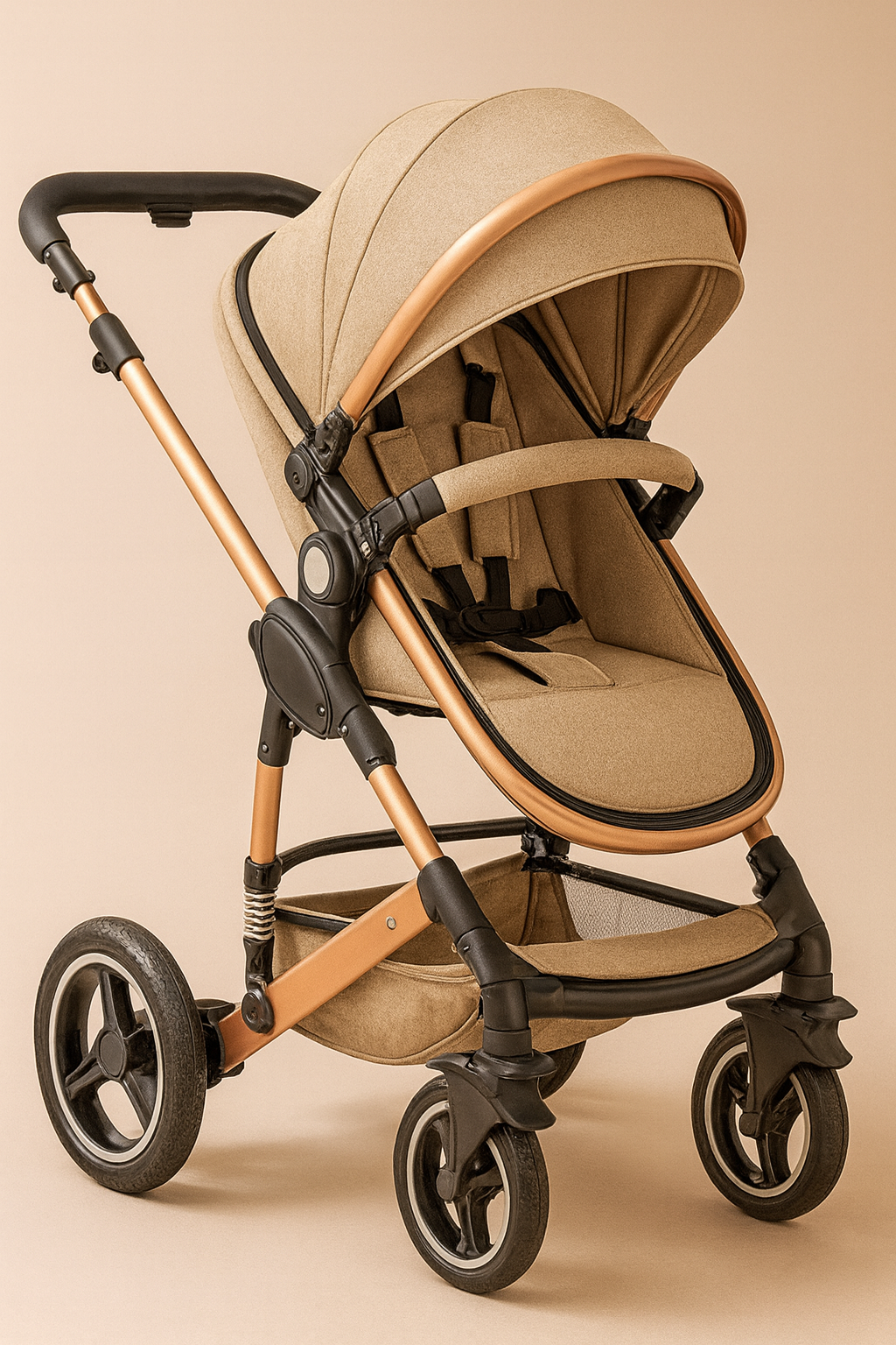 Poussette 3-en-1 – Tout-en-un pour suivre bébé de la naissance à la petite enfance