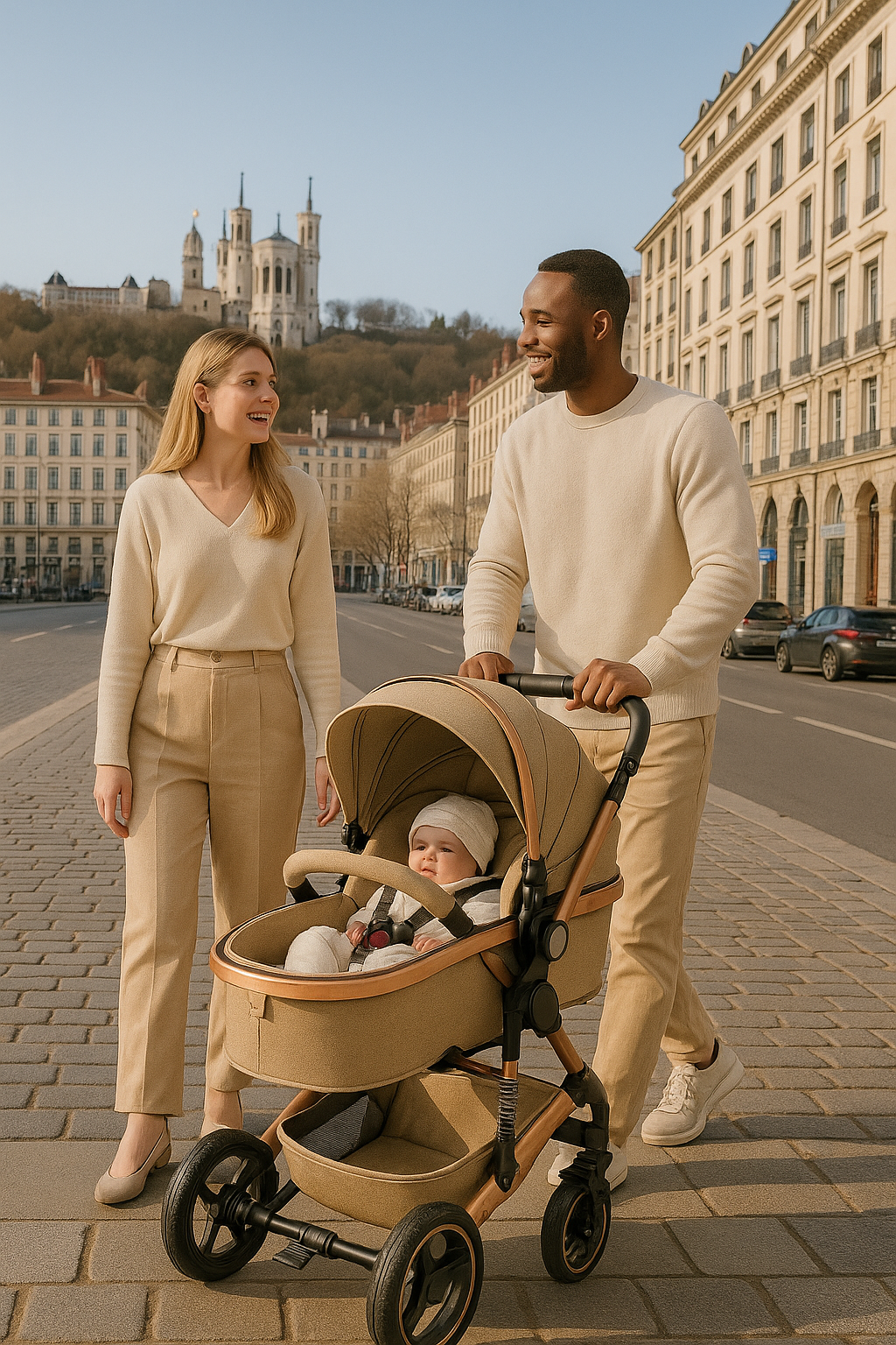 Poussette 3-en-1 – Tout-en-un pour suivre bébé de la naissance à la petite enfance