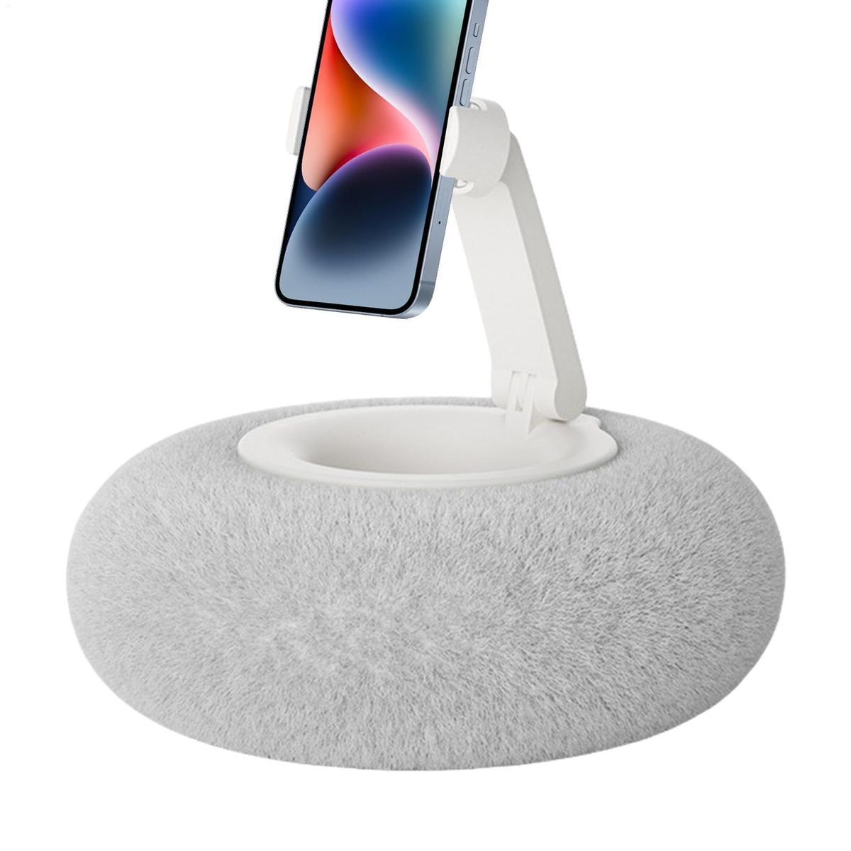 Plush Phone Holder With Removable Bowl